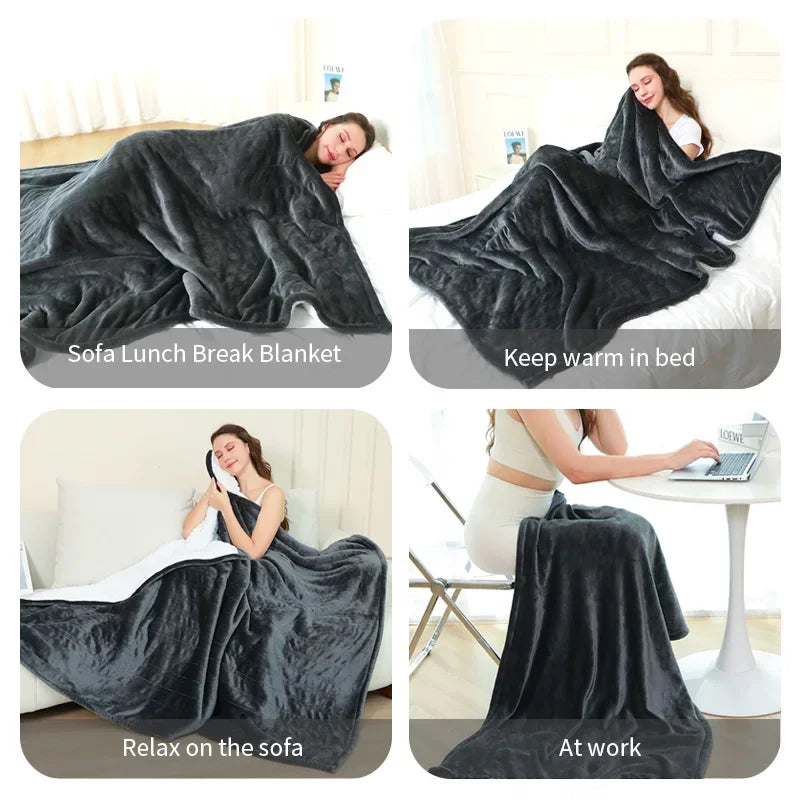 Heated Flannel Blanket with Smart Temperature Control