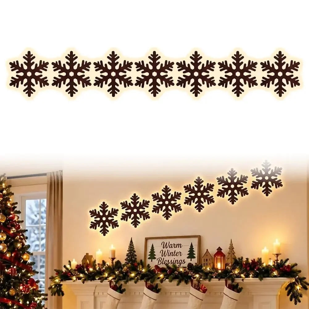 Santa Claus Reindeer Glowing 3D Wall Sticker