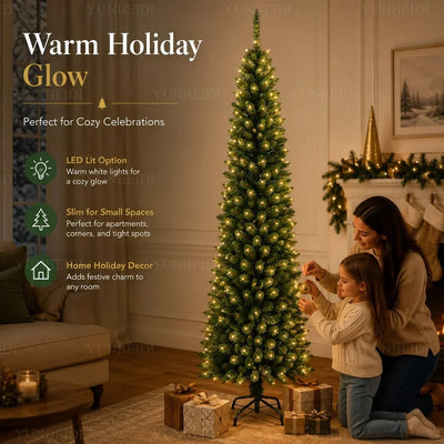 Pencil Artificial Christmas Tree PVC Material Encryption Christmas Tree