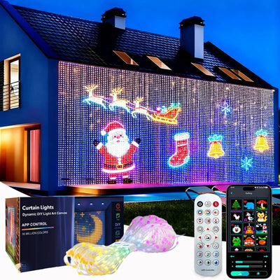 Smart DIY Pattern LED Curtain Fairy Lights
