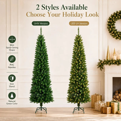 Pencil Artificial Christmas Tree PVC Material Encryption Christmas Tree